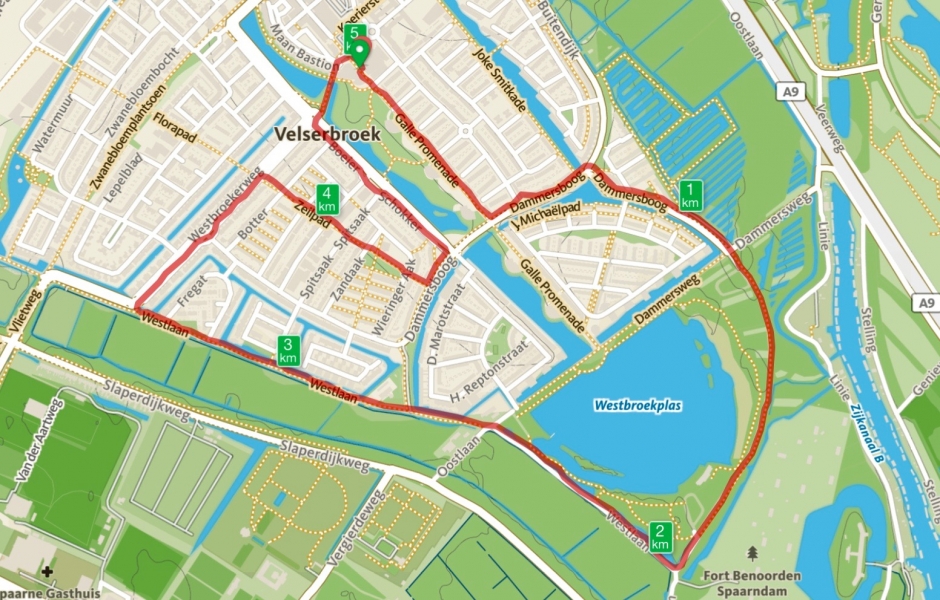 Parcours Velserbroekloop 2017