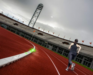 Elektronische haas op atletiekbaan · AV Suomi Elektronische haas op atletiekbaan · AV Suomi
