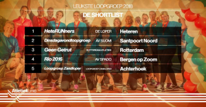 AV Suomi shortlist Leukste loopgroep van Nederland