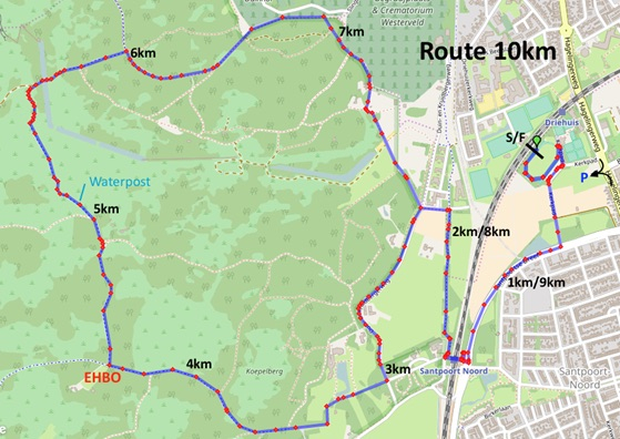 Route Alternatieve Pim Mulierloop